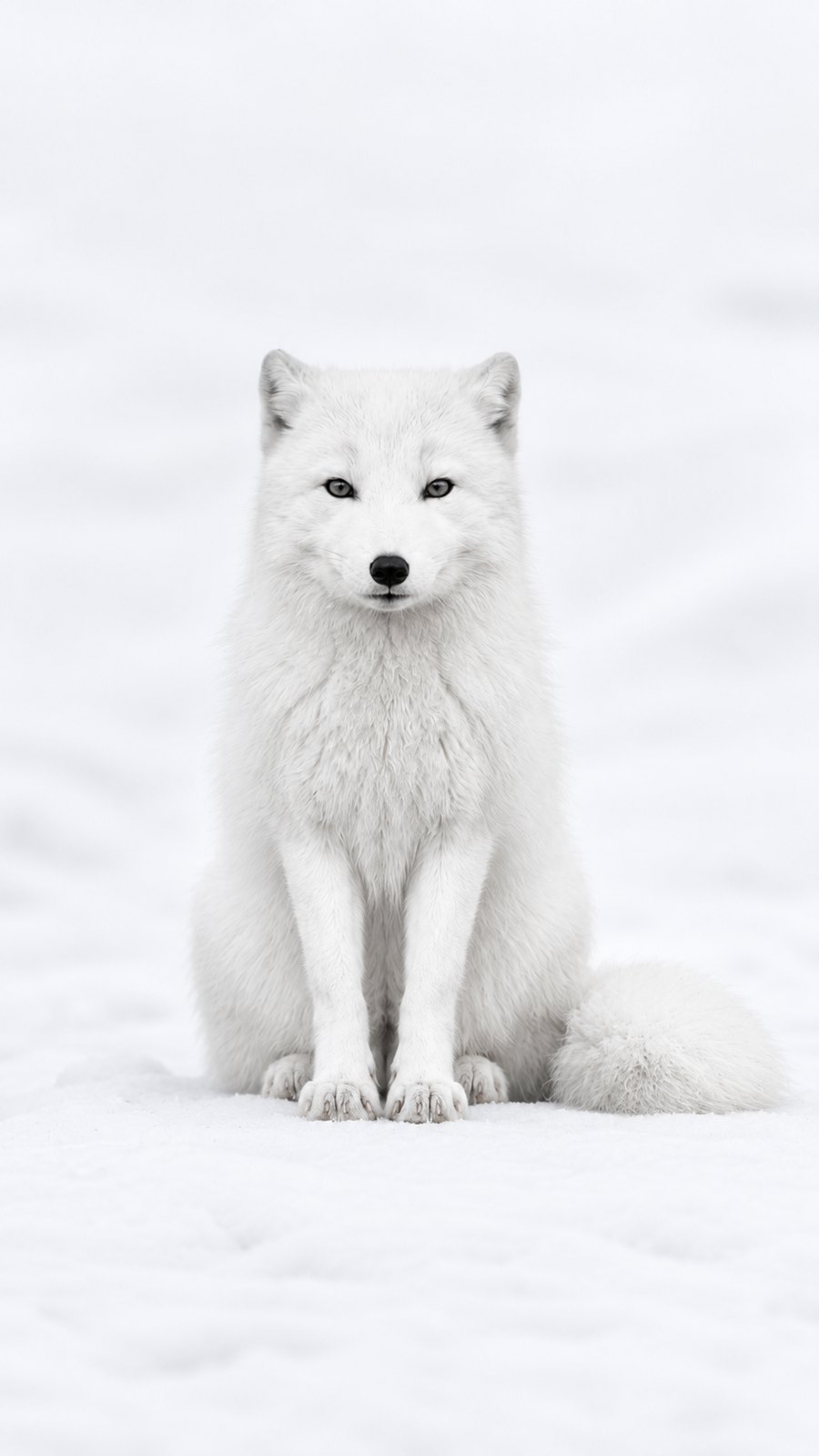 Arctic fox photographed for Arctic Trace